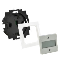 GEBA Rollotimer Zeitschaltuhr für Rollladenmotor mit Zwischenrahmen für Busch-Jaeger